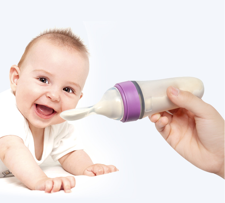 Silicone Squeeze Feeding Spoon