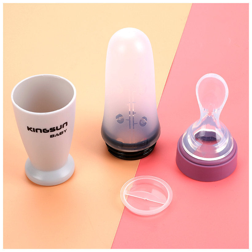 Silicone Squeeze Feeding Spoon