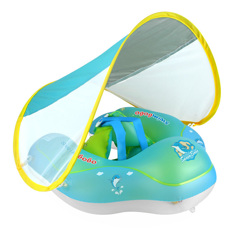 Baby Inflatable Swimming Ring With Canopy